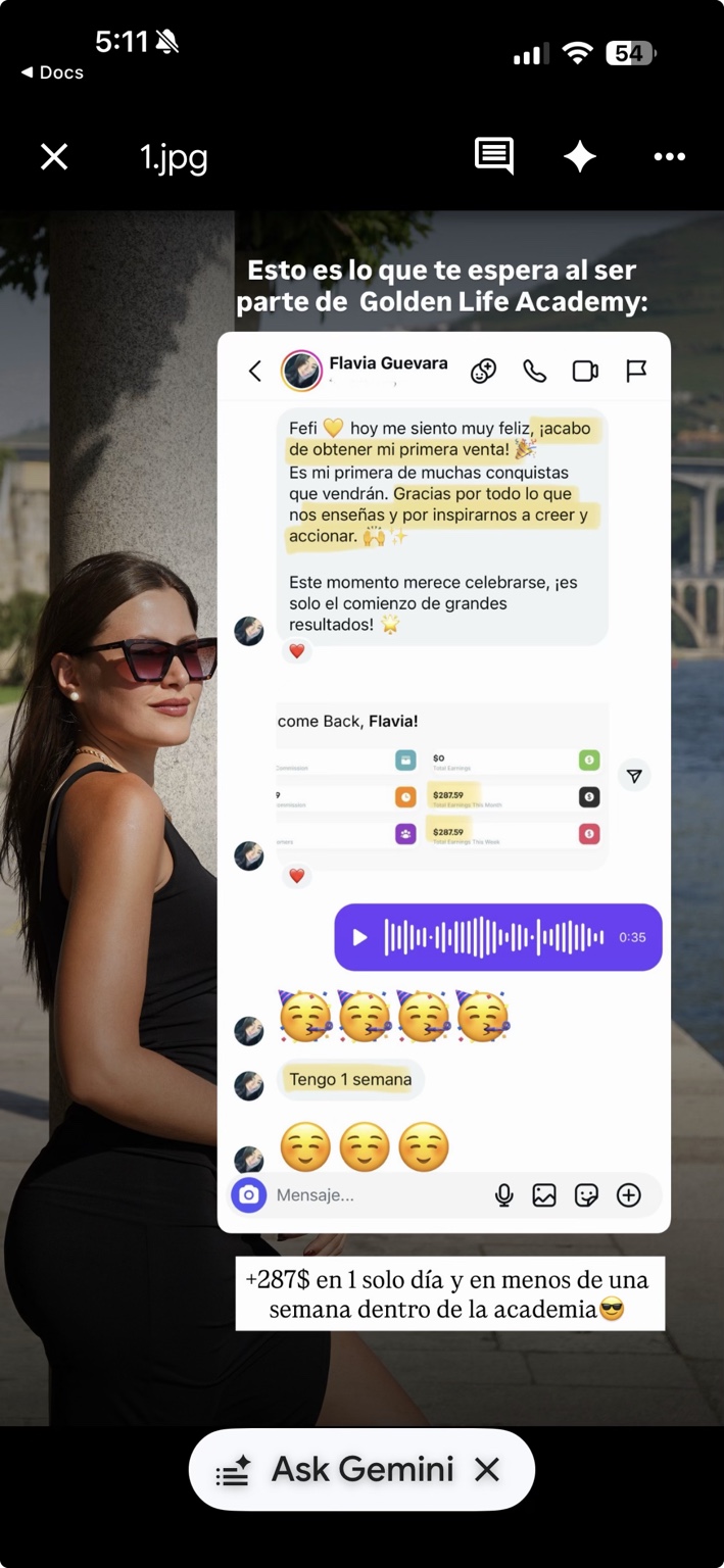Testimonio de alumna