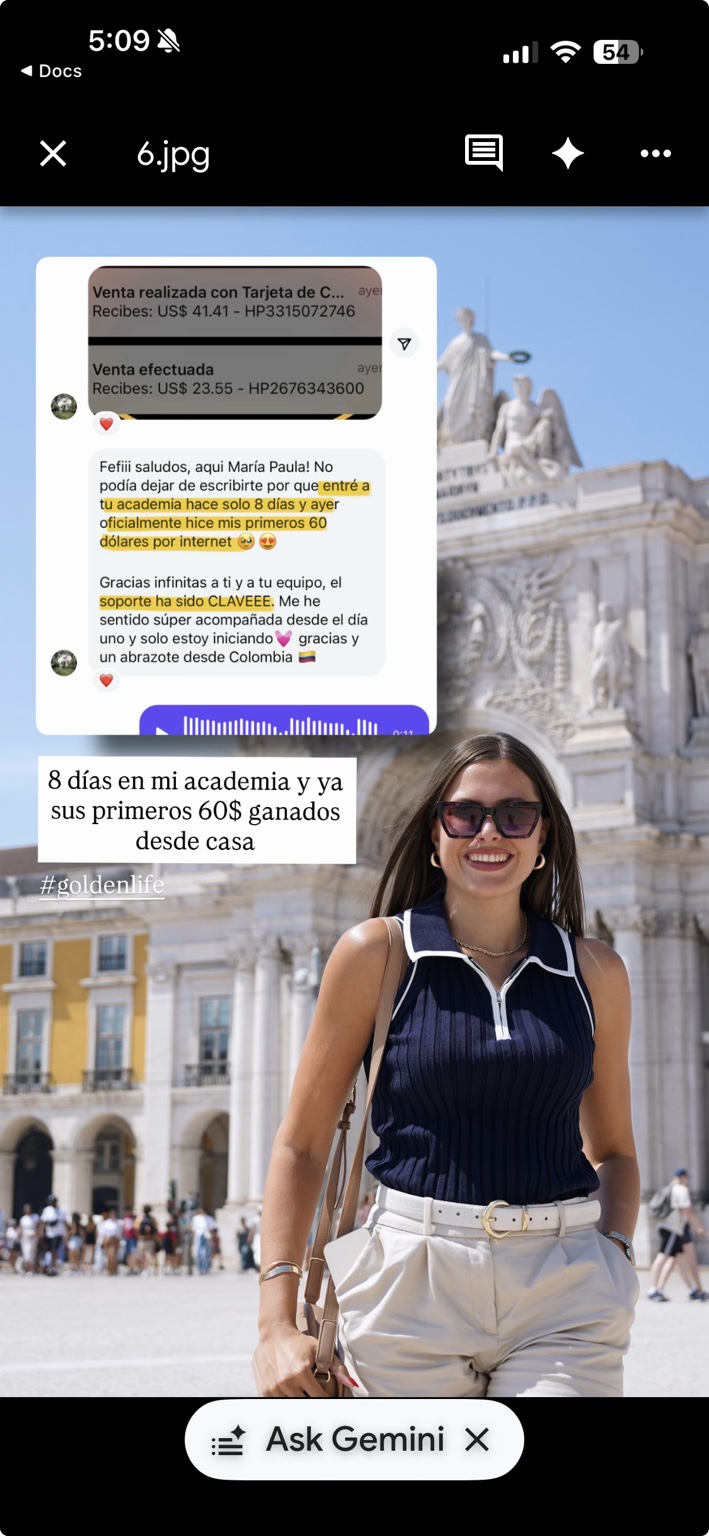 Testimonio de alumna